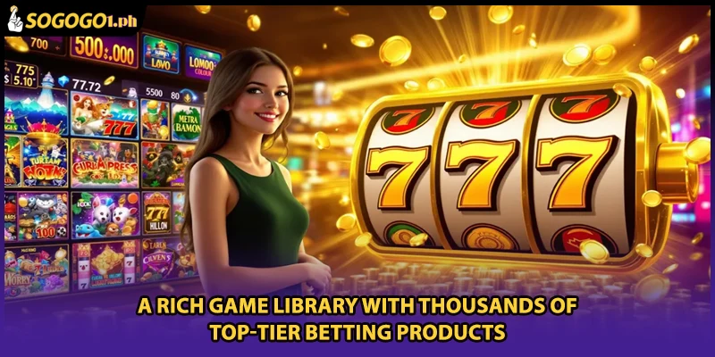 A rich game library with thousands of top-tier betting products