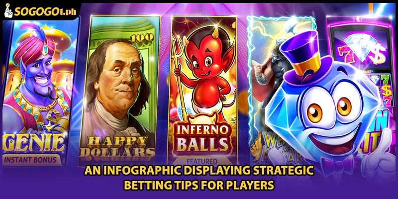 An infographic displaying strategic betting tips for players