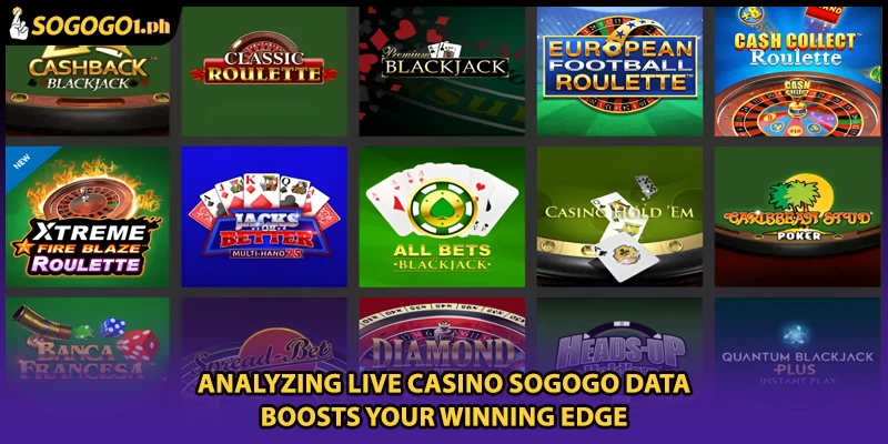 Analyzing Live casino SOGOGO data boosts your winning edge