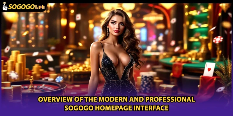 Overview of the modern and professional SOGOGO homepage interface