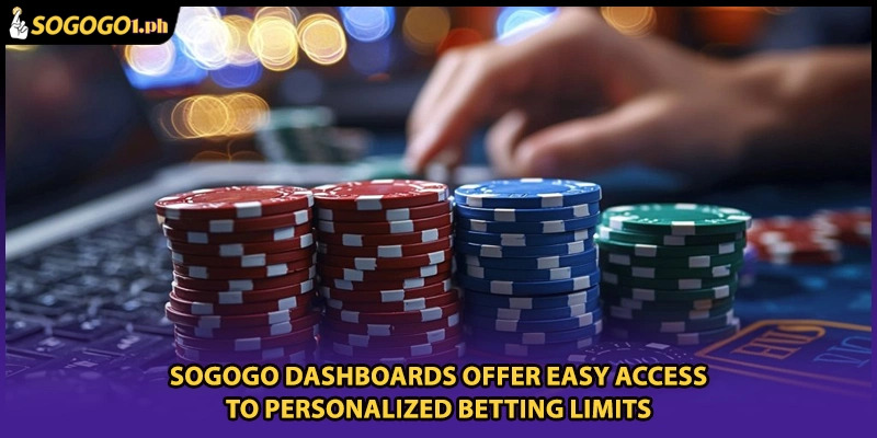 SOGOGO dashboards offer easy access to personalized betting limits