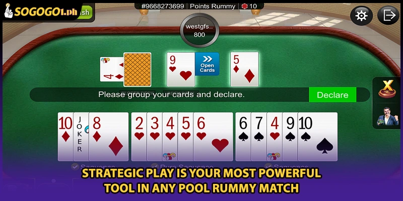 Strategic play is your most powerful tool in any Pool Rummy match